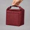 Square Insulated Lunch Bag Thermal with Front Pocket