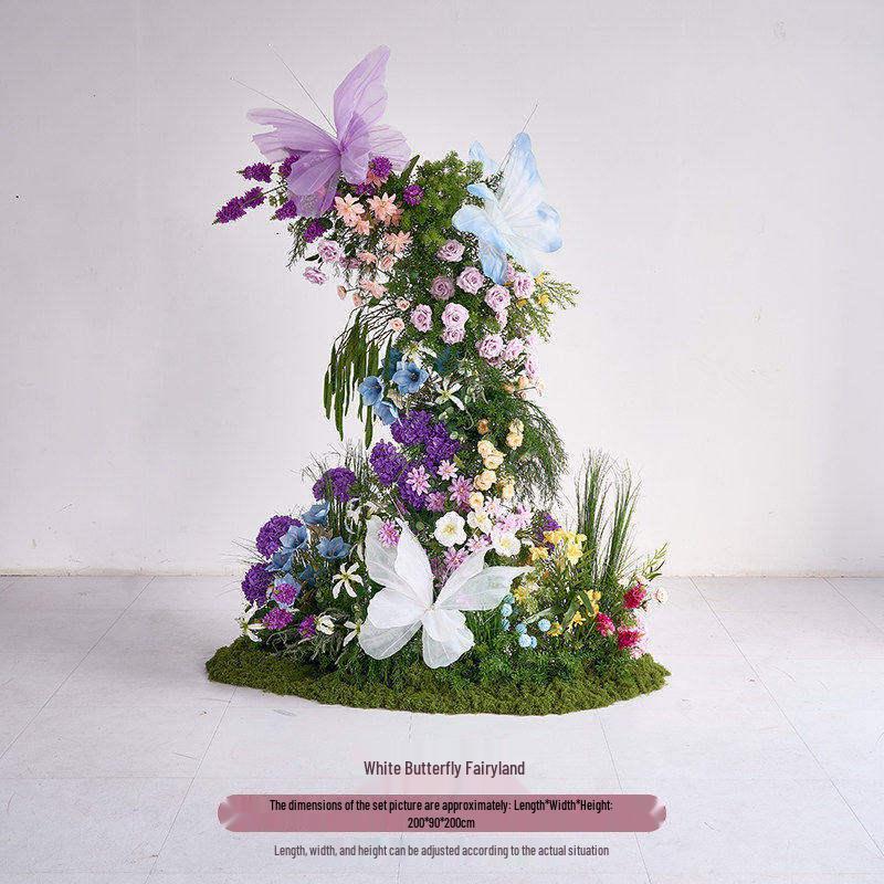 Monet Garden Purple Artificial Floral Decorations for Spring Landscaping Ornaments
