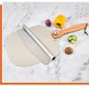 Versatile Pizza Tool Kit with 12 Inch Aluminum Spatula, Detachable Wooden Handle and Half-Moon Slicer  for Pizza Cake Transfer