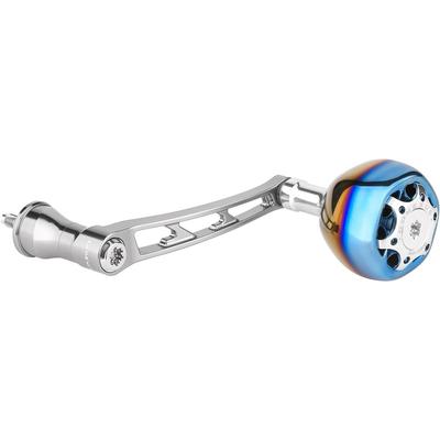Gomexus 70mm Handle for Shimano and Daiwa Spinning with Titanium Power Knob Reels, One-Piece Construction, Ultra-Duralumin,