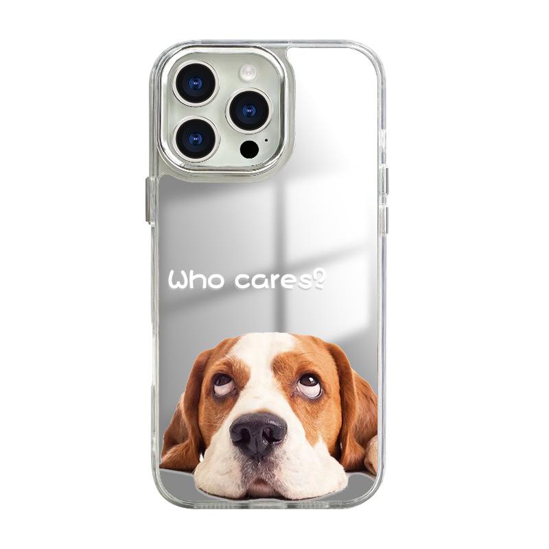 Nárazuvzdorný zrcadlový kryt na telefon pro iPhone 13/14 Pro Max/16/12