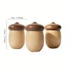 1Pc Toothpick Holder Cute Marshroom Shape Toothpick Holder Black Walnut of Storage Box Cute Toothpick Holder Dispenser
