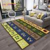 Alphabet ABC Early Education Cartoon Kids Playroom Children Crawling Rug Carpet for Living Room Bedroom Decor,Non-slip for Sofa