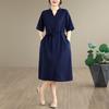 Short Sleeve Plus Size Vintage New In Dresses for Women Casual Loose Long Summer Dress