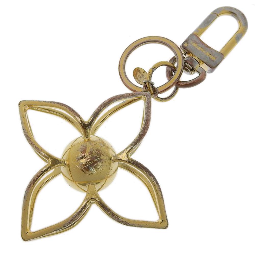 LOUIS VUITTON LV Sphere key ring M61024 charm Plated Gold unisex Used