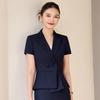 Women's Double-Breasted Short Sleeve Blazer - Summer Business Fashion