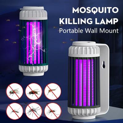 Lampada per uccidere le zanzare domestiche Lampada elettrica antizanzare per zanzare da parete e da tavolo