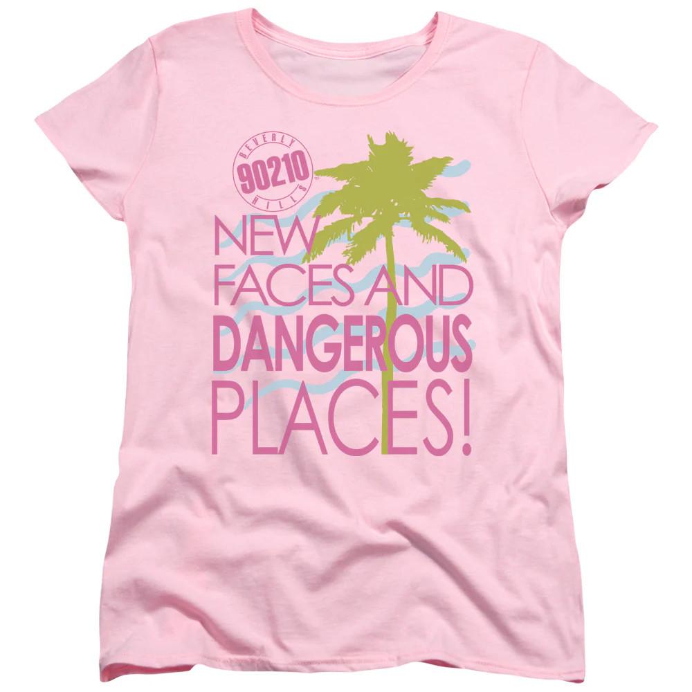 90210 Tagline Womens T Shirt Pink Officially Licensed 4XL