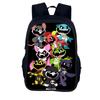 Albtraum-Kreaturen Cartoon Rucksack Schulrucksack 40cm/15,7 Zoll Reißverschluss Büchertaschen Animierte Mochila Kindergeburtstagsgeschenk