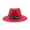 Deerskin Fleece Top Hat Retro Jazz Hat Men's and Women's Felt Hat European and American Woolen Hat Western Cowboy Hat