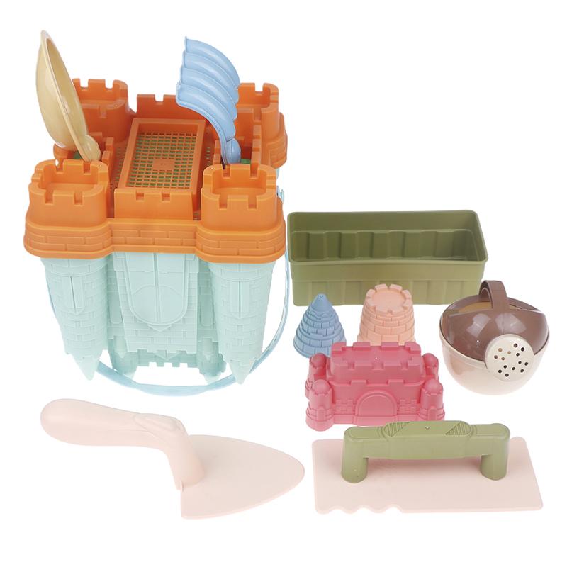 3/8 Stück Sandschaufel Kindersommerspielzeug Sandkasten für Kinder Outdoor Familie Lustige Geschenke Strandburg Eimer Spielsandset Spielzeug