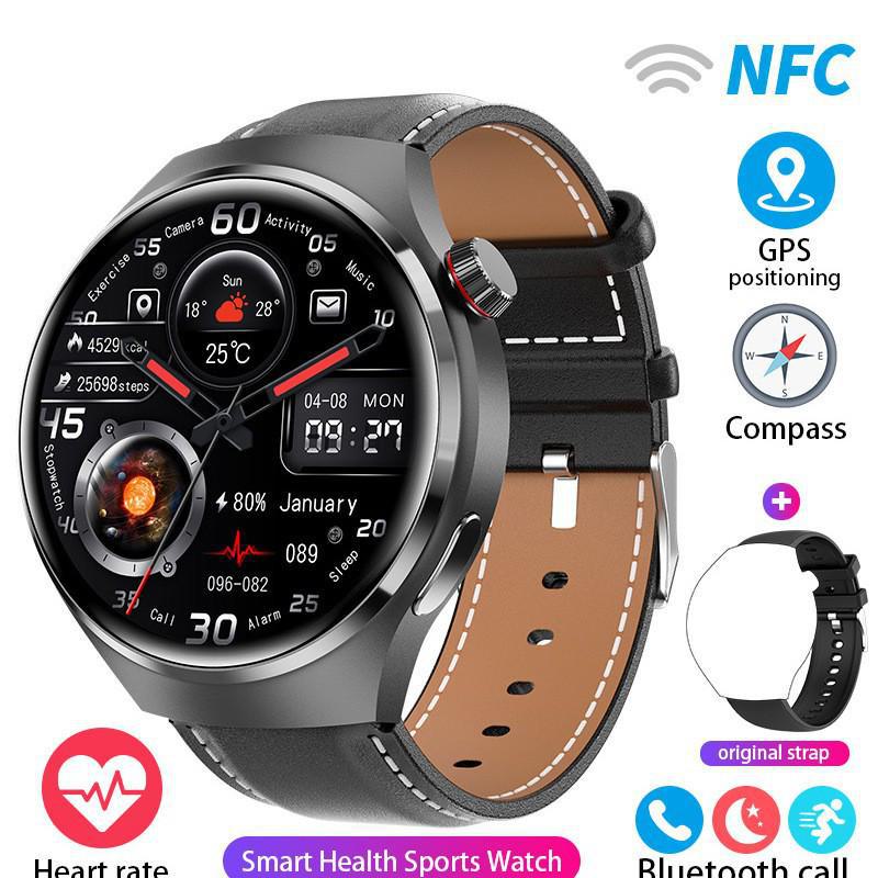 GT4PRO Waterproof Bluetooth Smartwatch with Voice Assistant
