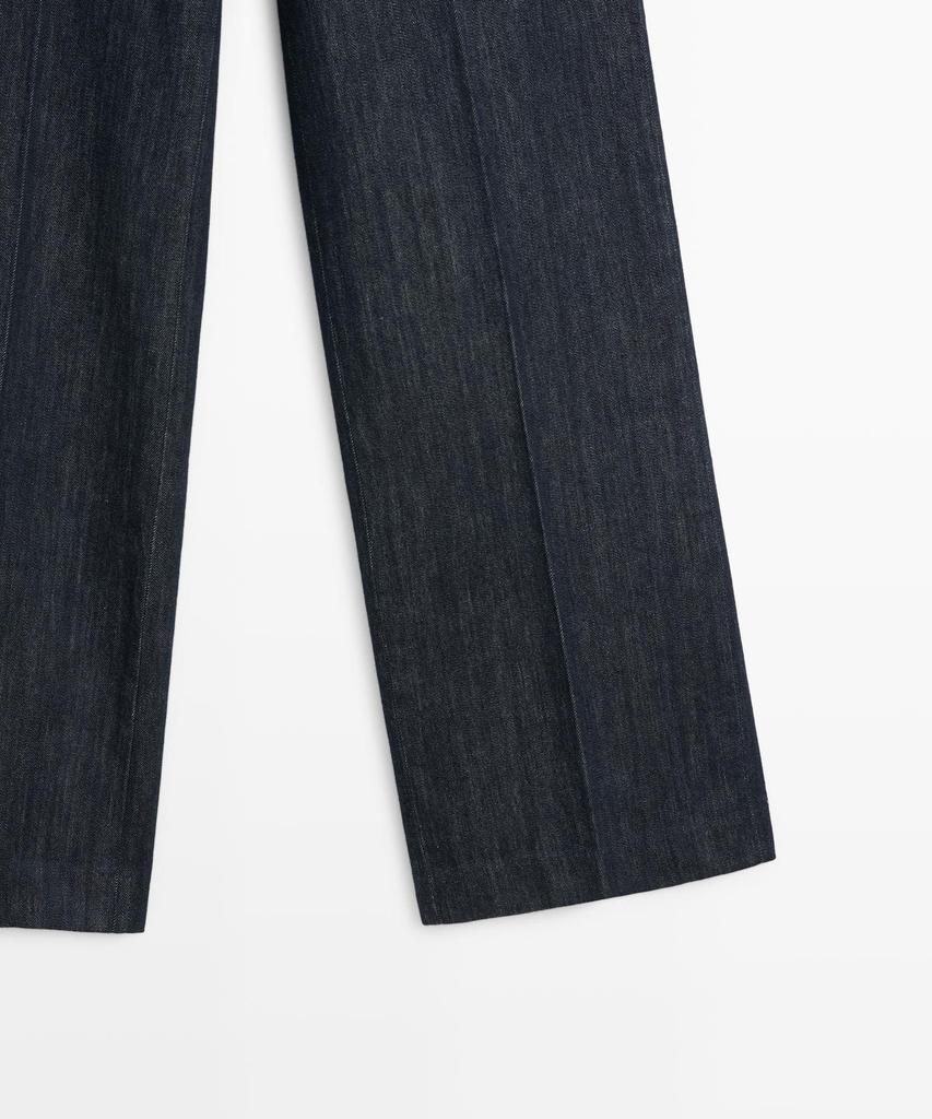 Masimodutti Mid-Rise Wide-Leg Jeans