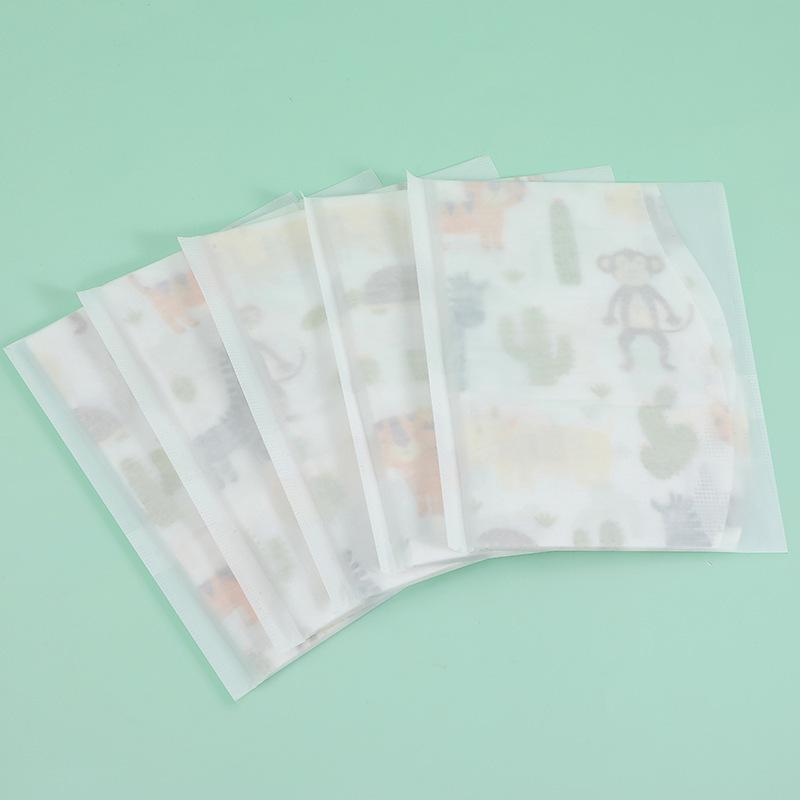 

Disposable Wash-Free Baby Feeding Bib - Anti-Dirty, Drool-Resistant Apron Animal Pattern - 1 pc (Bagged)