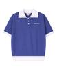 Antomas Spaceship Scallop Knit Polo Women'S - Royal Blue