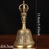 1pc Metal Clock, Taoist Hand Cranked Clock, Buddhist Hall Feng Shui Decoration, Home Decoration, Witchcraft Decor Lucky Bell