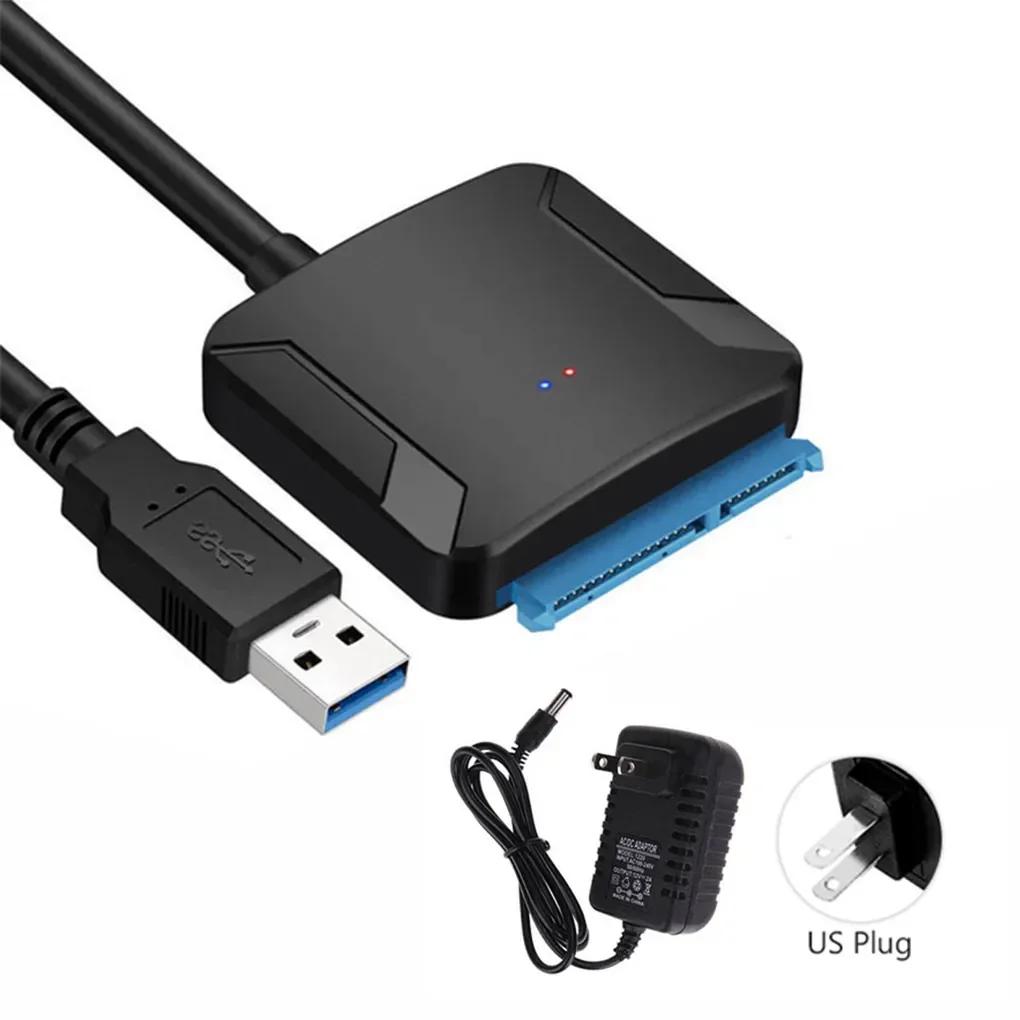 

Адаптер SATA на USB 3.0 Кабель для подключения 3,5/2,5-дюймового SSD Жесткого Диска Конвертер SATA Жесткого Диска Поддержка UASP с Адаптером Питания 12В