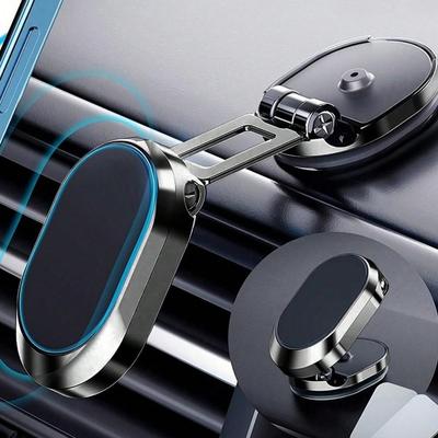 Magnetic Car Phone Holder Magnet Phone Bracket Foldable Dashboard Stand 360-degree Rotatable Navigation Holder Car Accessories