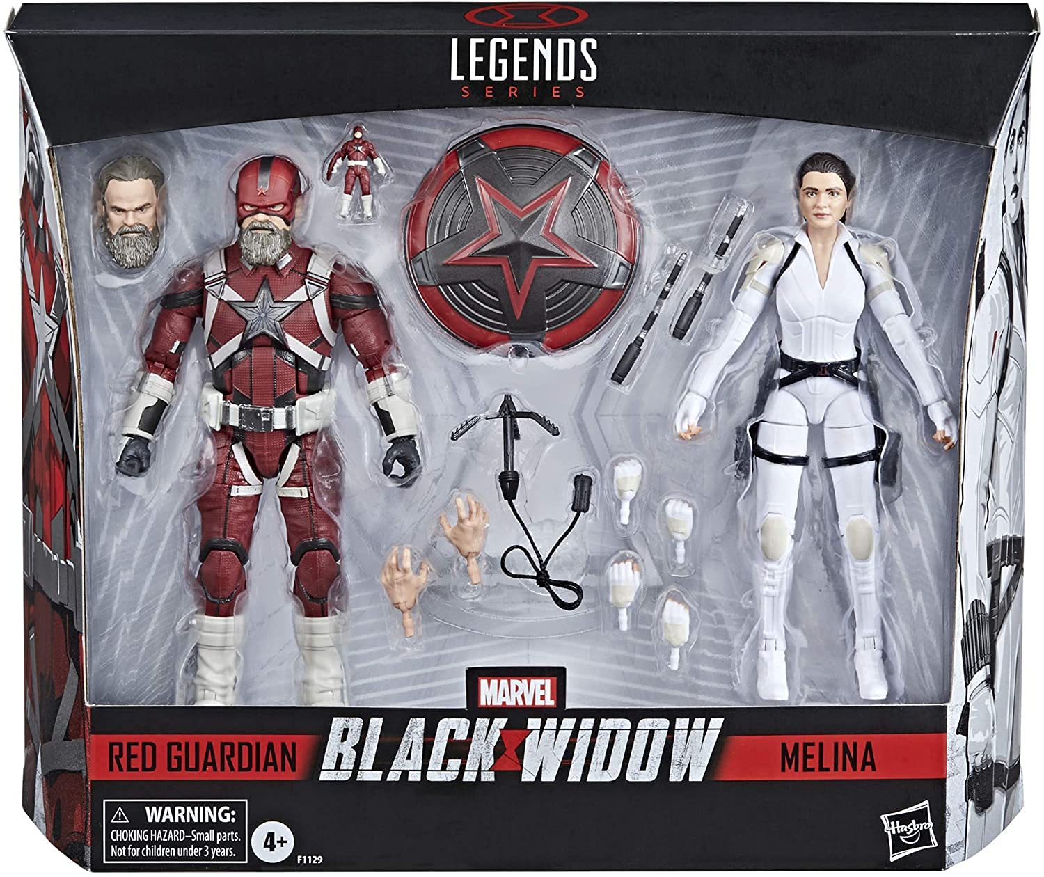

Marvel Studios Black Widow 2021 Marvel Legends Action Figure Red Guardian Melina Vostkoff 6-inch 2-Pack & [Used] чёрный