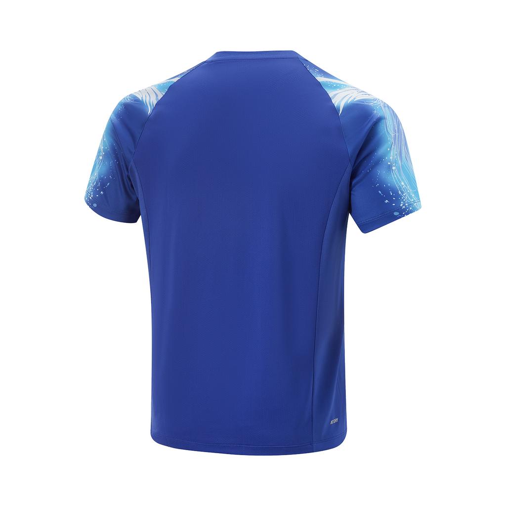 Li-Ning Comfortable Breathable Short Sleeve T-Shirt Men Tops Dreamy-Blue AAYV069-2