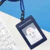 Matt Employee Id Lanyard Card Holder Wallet (Steel Blue) W33035