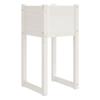 822124 vidaXL Jardinière Blanc 40x40x81 cm Bois massif de pin
