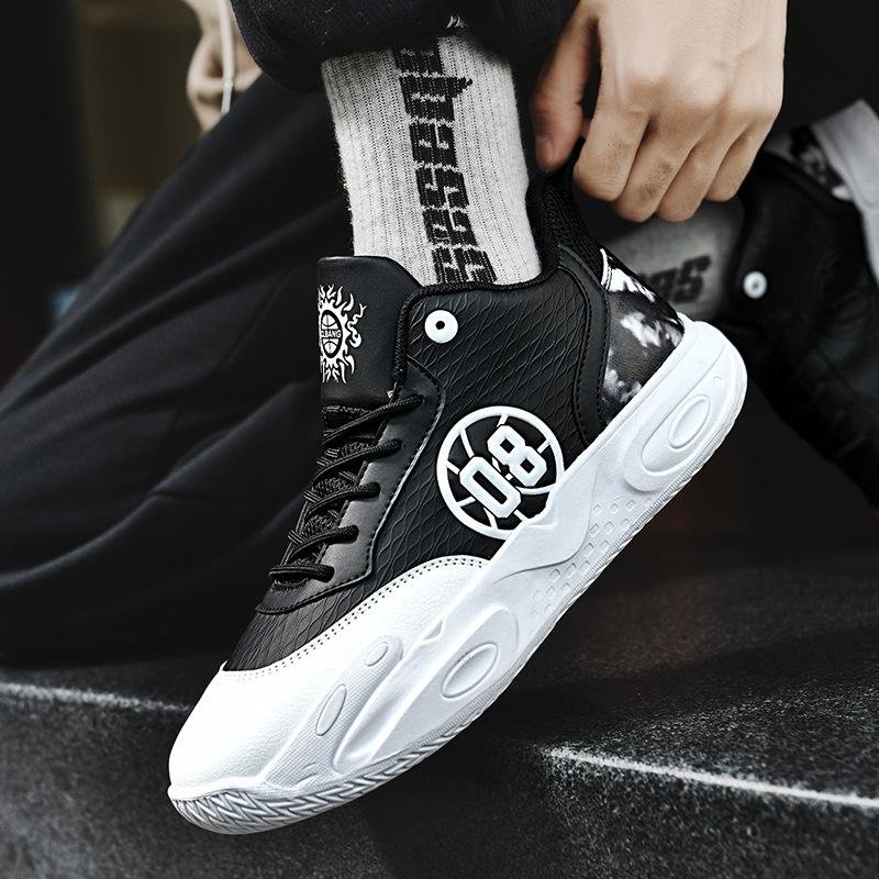 New Basketball Shoes Men's Boots Middle School Students Teenagers Primary School Students Training Game Sneakers Cement Sports Shoes