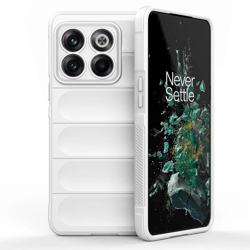For OnePlus 10T 11 12 5G Back Cover Phone Case Soft Liquid Silicone Anti-fall Shockproof Protect Funda Coque