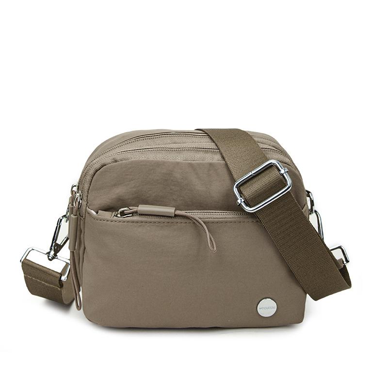 

Городская простая повседневная и модная одноплечевая сумка-кроссбоди, легкая нейлоновая маленькая квадратная сумка хаки