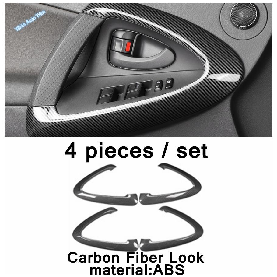 Handbrake / Window Lift Button / Steering Wheel / Gear Shift Panel Cover Trims Door Handle Bowl Fit For Toyota Rav4 2009 - 2012
