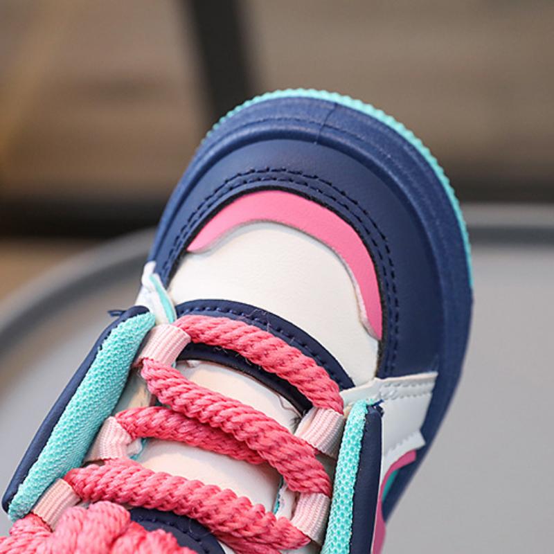 Весенние новые повседневные туфли для мальчиков и девочек с однотонной подошвой — фото 11