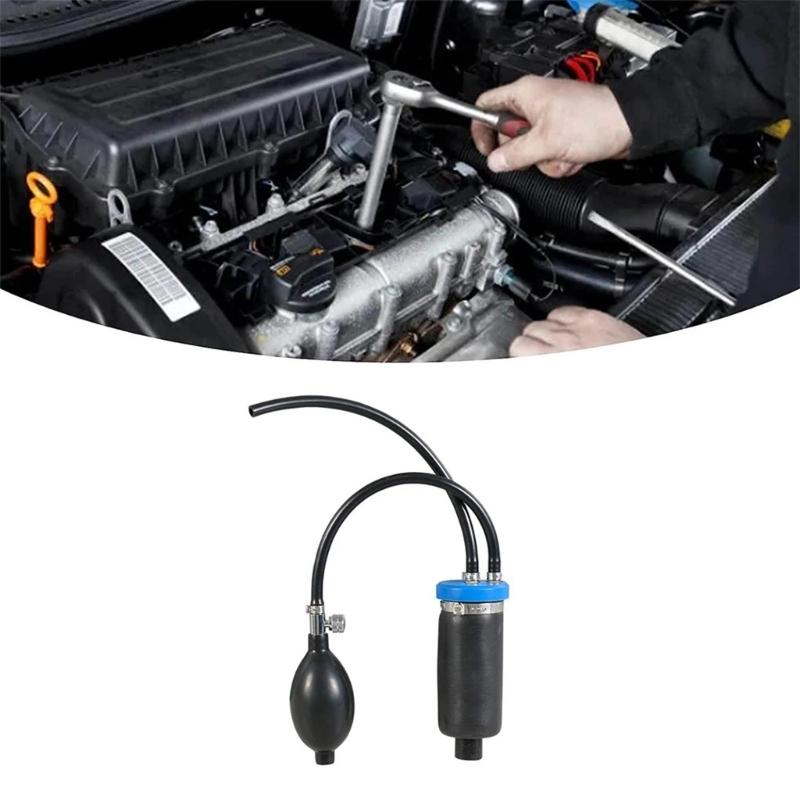 Car Fume Machine Intake Adapter with Expandable Rubber Bladder Car Consumption Link Tool Universal for Leak Detections
