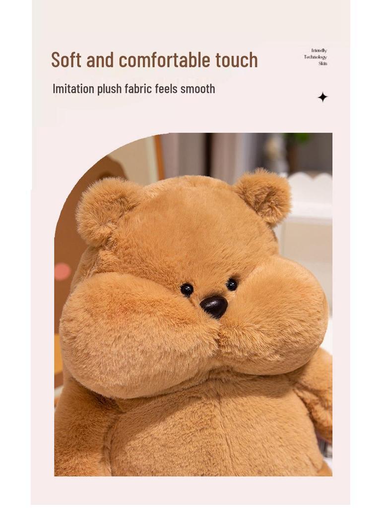 Genuine Doudou Plush Toy: Rabbit, Duckling, and Bear - Soft and Cute Bed Pillow Rag Dolls for Girls
