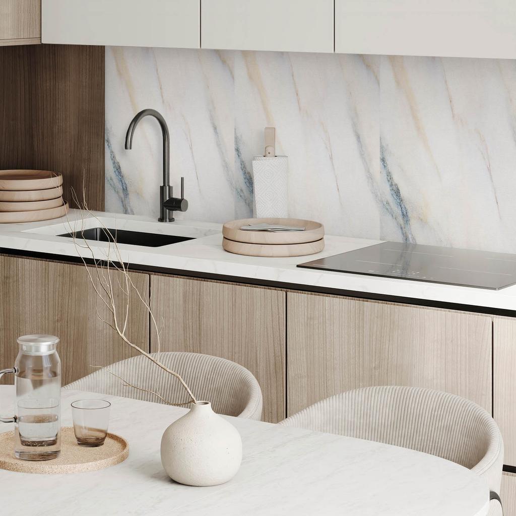 Panel Winylowy Z Wzorem Do Salonu Samoprzylepny 100X50 Cm Elegancki Marmurowy Wzór
