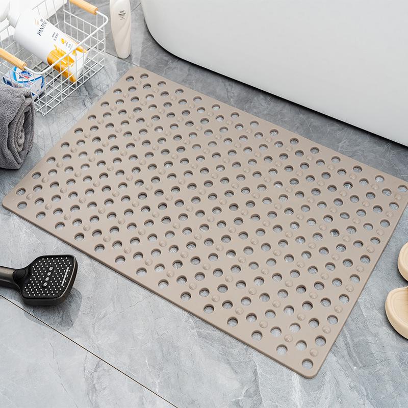 New Odorless Anti-Slip Bathtub Mat with Suction Cups and Multi-Hole Drainage