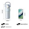 PURLAND Kids' 316L Stainless Steel Straw Thermos