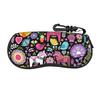 Colorful Running Horses Merch Glasses Case for Girl Boy Lightweight Zipper Glasses Storage Box Ins Eye Contacts Case