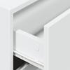 2 Drawer Cabinet White 60 x 31 x 40 cm Engineered Wood