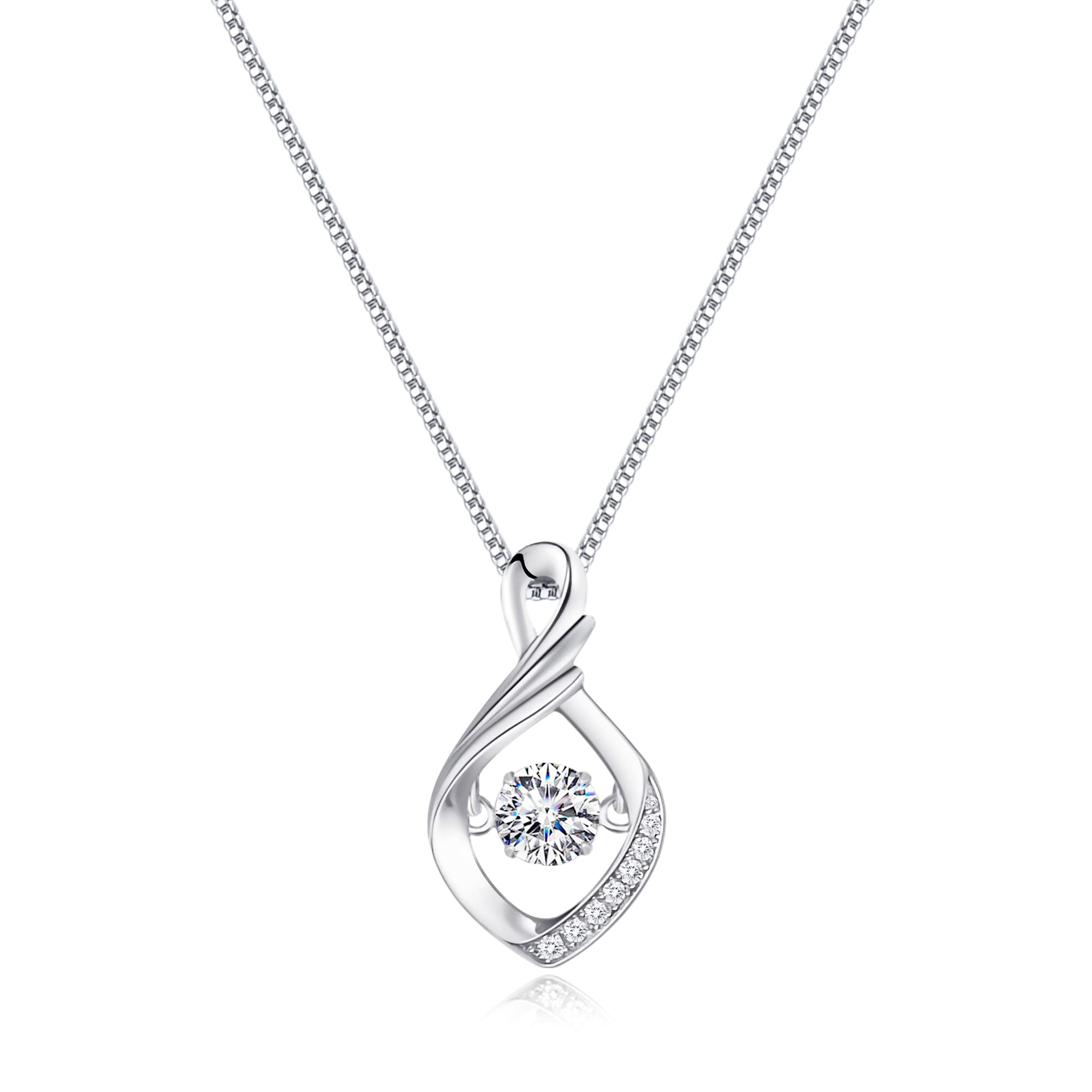 

Necklace for highest quality zirconia necklace 925 silver necklace for perfect for necklace perfect for birthdays and Day [Joyshow] women, pendant,