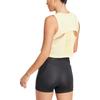 adidas Womens Power 3-Stripes Boxy Tank Top Powder Yellow Women Streetwear JG6182