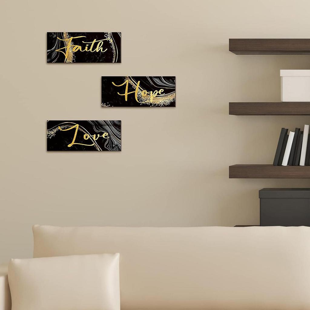 Inspirational Wall Plaques Faith-Love Hope Wall Decor Family Gift