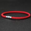Noter Men Rope Bracelet Silver Color Double Safety Buckle Outdoor Adventure Survival Braclet Boyfriend Gift Beach Surf Jewelry
