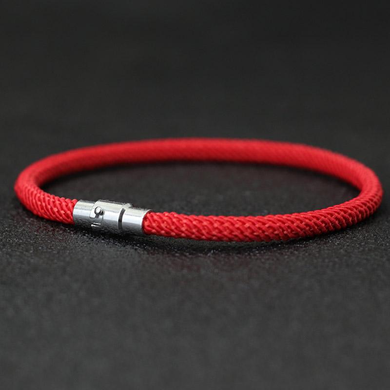 Noter Men Rope Bracelet Silver Color Double Safety Buckle Outdoor Adventure Survival Braclet Boyfriend Gift Beach Surf Jewelry