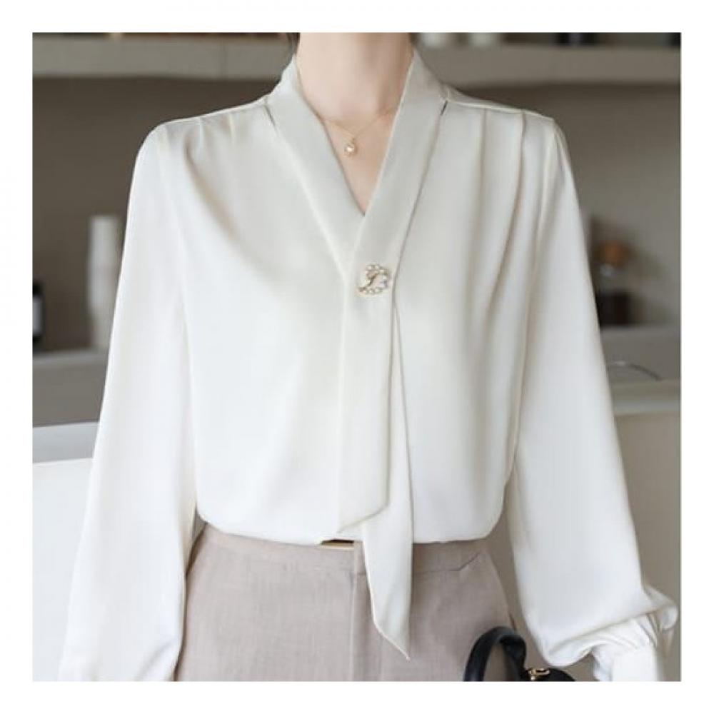 Navava Women Scarf Neck Long Sleeve Blouse Nb2315
