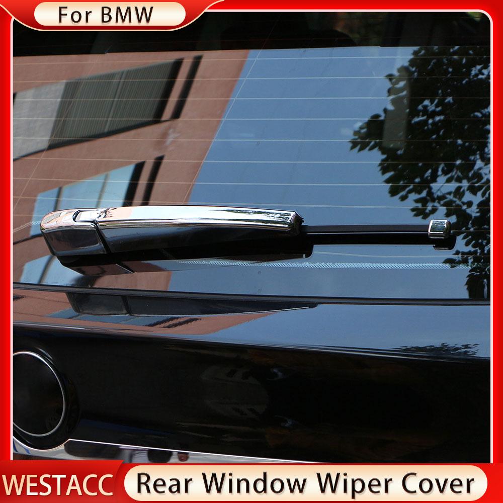 3Pcs ABS Chrome Car Rear Window Wiper Blade Cover for BMW X3 G01 2018 - 2022 Back Windshield Wiper Trim Sticker