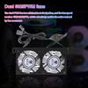 Memory Radiator ARGB Syn RAM Memory Cooling Fan with Dual 60mm Fan PWM 1000-3000RPM for DDR/DDR2/DDR3/DDR4/DDR5