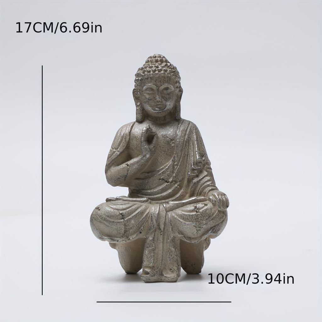 1 pcs Elegant Thai Buddha Statues & Sculptures -Enhance HomeDecor with Peaceful Southeast Asian Resin Crafts; ldeal forGifts