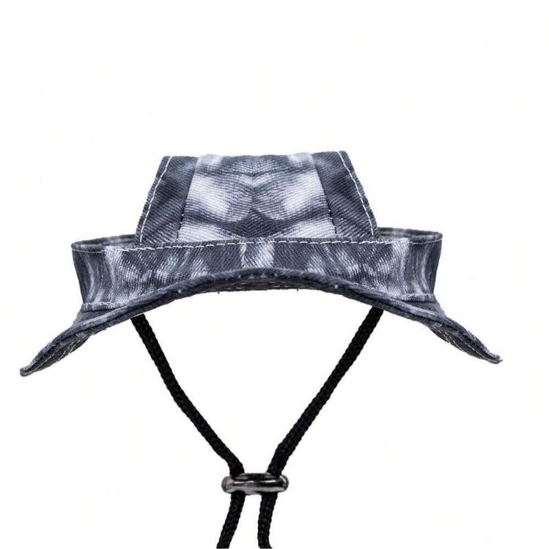 1piece Dog, cat, summer sun protection, cat hat, anti slip adjustable rope buckle, fisherman hat, dog pet supplies