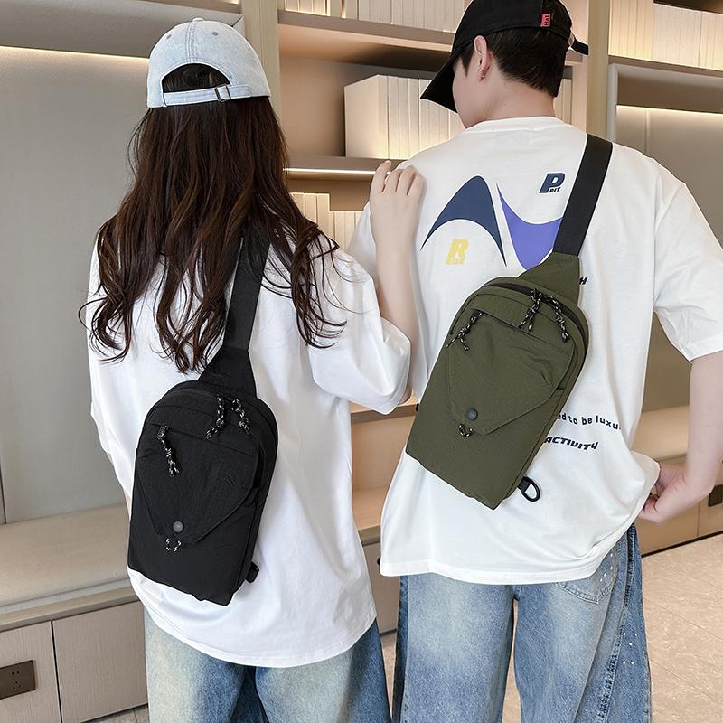New Casual Unisex Chest Bag Multi-Layer Outdoor Travel Multi-Functional Single-Shoulder Small Phone Bag