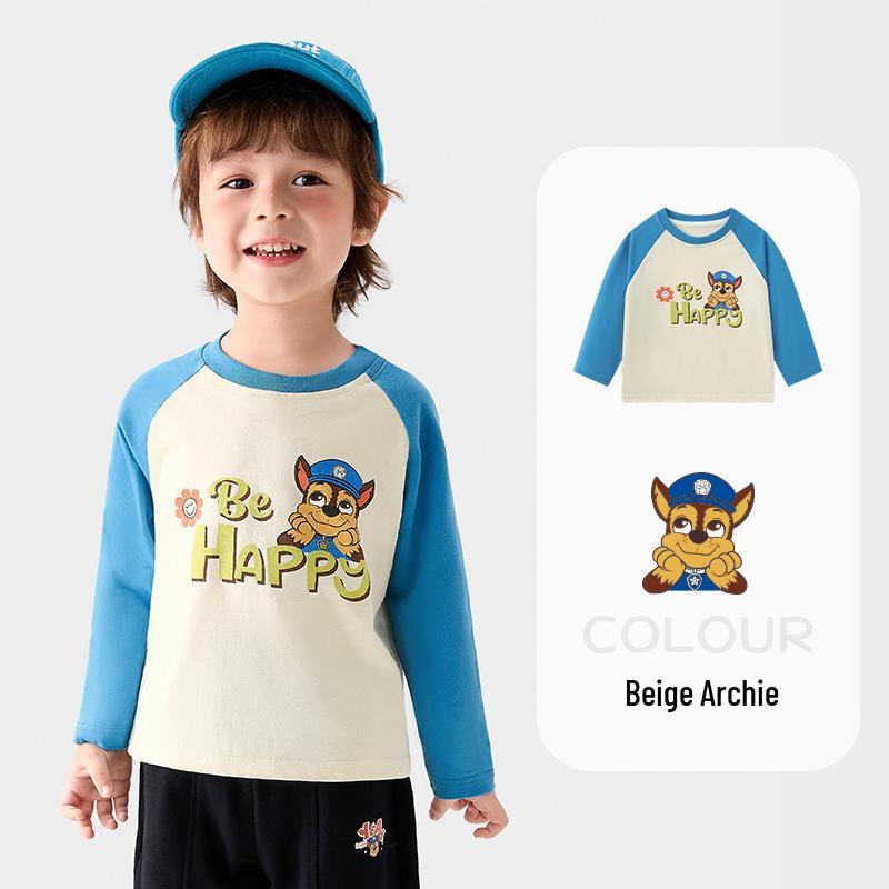 Дитяча футболка з довгим рукавом та круглим вирізом PAW Patrol для хлопчиків та дівчаток - Весна/Осінь Нове надходження